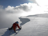 Scottish Highlands, Glencoe, Ice Climbing on the Cliffs of Aonach Mor, Scotland Fotografisk tryk af Paul Harris Scottish Highlands, Glencoe, Ice Climbing on the Cliffs of Aonach Mor, Scotland Fotografisk tryk af Paul Harris