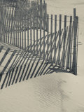New York, Long Island, the Hamptons, Westhampton Beach, Beach Erosion Fence, USA Fotografisk tryk af Walter Bibikow New York, Long Island, the Hamptons, Westhampton Beach, Beach Erosion Fence, USA Fotografisk tryk af Walter Bibikow