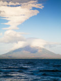 View from San Jorge of Conception Volcanoe, Ometepe Island, Nicaragua Photographie par Jane Sweeney