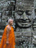 Bayon Temple, Angkor Wat, Siem Reap, Cambodia Photographic Print by Gavin Hellier