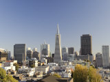 California, San Francisco, Downtown Skyline and Transamerican Pyramid, USA Photographic Print by Michele Falzone