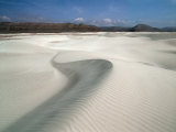 Zaheg Dunes Near the Southern Shores of Socotra Island, the Shaab Escarpment Is Visible in Distance Photographic Print by Nigel Pavitt