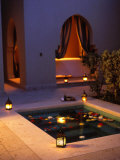 Four Seasons Resort Hotel, Plunge Pool in Private Outdoor Area of the Spa at Night Photographic Print by John Warburton-lee