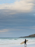 England, Cornwall, Newquay, Fistral Beach, Surfers, UK Photographic Print by Alan Copson