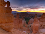 Utah, Bryce Canyon National Park, Thors Hammer Near Sunset Point, USA Photographic Print by Alan Copson
