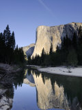 California, Yosemite National Park, Merced River, Cathedral Beach and El Capitan, USA Photographic Print by Michele Falzone