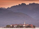 Piedmont, Lake Maggiore, Stresa, Borromean Islands, Isola Superiore O Dei Pescatori, Italy Photographic Print by Walter Bibikow