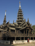 Bagan, Ancient Wooden Monastery of Nat Taung Kyaung, Myanmar Photographic Print by Jane Sweeney