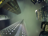Highrises Soar over the Business District of Central on Hong Kong Island Photographic Print by Andrew Watson