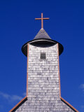 Shingle Covered Church Typical for Chiloe Island, Chile Photographic Print by John Warburton-lee