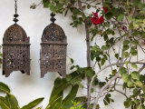 Lanterns on Wall, Betancuria, Fuerteventura, Canary Islands, Spain Photographic Print by Jon Arnold