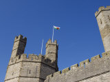 Gwynedd, Caernarvon, the Turrets of Caernarvon Castle, Wales Photographic Print by John Warburton-lee