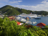 Us Virgin Islands, St, Thomas, Charlotte Amalie and Havensight Cruise Ship Dock, Caribbean Photographie par Gavin Hellier