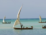 East Africa, Tanzania, Zanzibar, A Traditional Dhow, India, and East Africa Photographic Print by Paul Harris