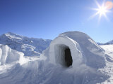 Igloo, Alps, Italy, Europe Photographic Print by Vincenzo Lombardo