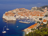 Unesco World Heritage Old Town Harbour, Dubrovnik, Croatia Photographic Print by Christian Kober