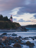 Maine, Lubec, West Quoddy Lighthouse, USA Photographic Print by Alan Copson
