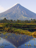 Luzon Island, Bicol Province, Mount Mayon, Near Perfect Volcano Cone, Philippines Photographic Print by Christian Kober