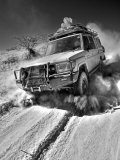 Damaraland, Four Wheel Drive Vehicles are the Best Means of Travel in Desert Environment, Namibia Photographic Print by Mark Hannaford