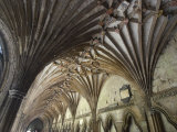 Vaulted Ceiling in the Cloister, Canterbury Cathedral, Canterbury, Kent Photographic Print by Ethel Davies