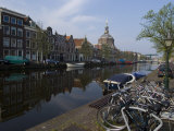 Canal View Looking Towards Mare Church, Leiden, Netherlands, Europe Photographic Print by Ethel Davies