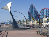 Whales Tail on the Promenade to the South of the City, Blackpool, Lancashire Photographic Print by Ethel Davies