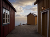 Rorbuer on Jetty, Lofoten Islands, Norway, Scandinavia, Europe Photographic Print by Purcell-Holmes 