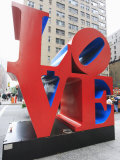 The Pop Art Love Sculpture by Robert Indiana, Sixth Avenue, Manhattan Photographic Print by Amanda Hall