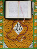 Koran, Rosary and Allah Calligraphy, Paris, France, Europe Photographic Print by Godong 