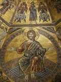 Mosaic of Jesus Christ in Baptistery of Duomo, Florence, Tuscany, Italy, Europe Photographic Print by Godong 