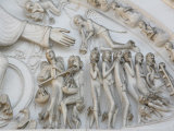 Detail of the Last Judgment Depicted on the Tympanum of the Vezelay Basilica, Vezelay, Yonne Lámina fotográfica por Godong