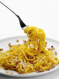 Spaghetti Alla Carbonara, Italy, Europe Photographie par Angelo Cavalli