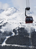 Whistler Blackcomb Peak 2 Peak Gondola, Whistler Mountain, 2010 Winter Olympic Games Venue Photographic Print by Christian Kober