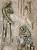 Sculpture on Door Depicting the Miracle of the Wedding at Cana, Annunciation Basilica Photographic Print by Godong 