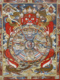 Wheel of Life, Kopan Monastery, Bhaktapur, Nepal, Asia Photographic Print by Godong 