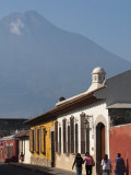 Colonial Buildings and Volcan De Agua, Antigua, Guatemala, Central America Photographic Print by Sergio Pitamitz
