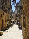 Street in the Medieval Old Town of Sarlat, Dordogne, France. Europe Photographic Print by Peter Richardson
