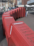 Red Telephone Box Sculpture Out of Order by David Mach. Kingston Upon Thames, Surrey Photographic Print by Hazel Stuart