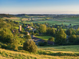 Corton Denham in Golden Late Afternoon Sunlight in Late Summer, Somerset Photographic Print by Guy Edwardes