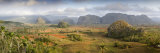 Panoramic View of the Vinales Valley Showing Limestone Hills known as Mogotes, Vinales Photographic Print by Lee Frost