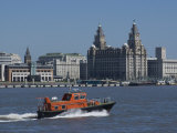 View of the Liverpool Skyline and the Liver Building, Taken from the Mersey Ferry Photographic Print by Ethel Davies