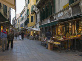 Green Grocers Shop in Calle Dei Boteri, San Polo, Venice, Veneto, Italy, Europe Photographic Print by Hazel Stuart