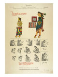 Costume Worn by Men and Women, from the Florentine codex, c. 1570 Giclée-Druck