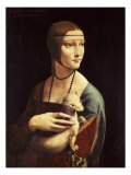 Cecilia Gallerani, Mistress of Ludovico Sforza, Portrait Known as Lady with the Ermine, c. 1490 Giclee Print