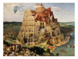 The Tower of Babel, 1563 reproduction procédé giclée