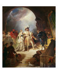 Francois I 1494-1547 King of France Receives Painting from Italy by Primaticcio 1504-70 Giclee Print by Alexandre-Evariste Fragonard