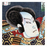 Actor as Samurai, Series of Kabuki Theatre, Ukiyo-e Print, 19th century Reproduction procédé giclée par Japanese School 
