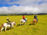 Horseback Riding at Parker Ranch, the Big Island, Hawaii, United States of America, North America Photographic Print by Michael DeFreitas