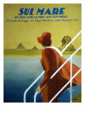 Cover of Publicity Magazine for Lloyd Triestino Shipping Line Sul Mare, 1931 Giclée-Druck von Marcello Dudovich