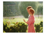 Lovers Walking, Detail Giclee Print by Giuseppe Pellizza da Volpedo